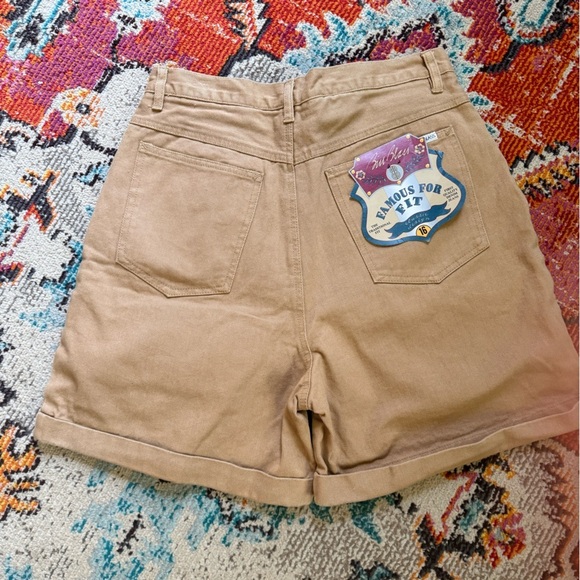 NWT Vintage Bill Blass Tan Shorts - Picture 4 of 5
